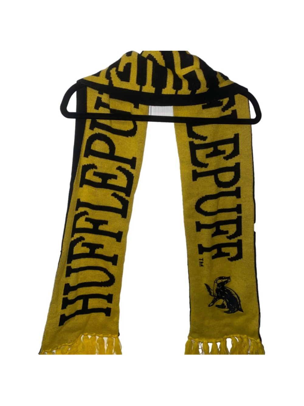 Women's Universal Wizarding World Harry Potter Hufflepuff Scarf Yellow Black